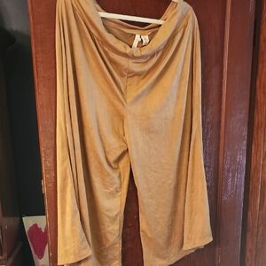 NY Collection Wide Leg Pants in Tan